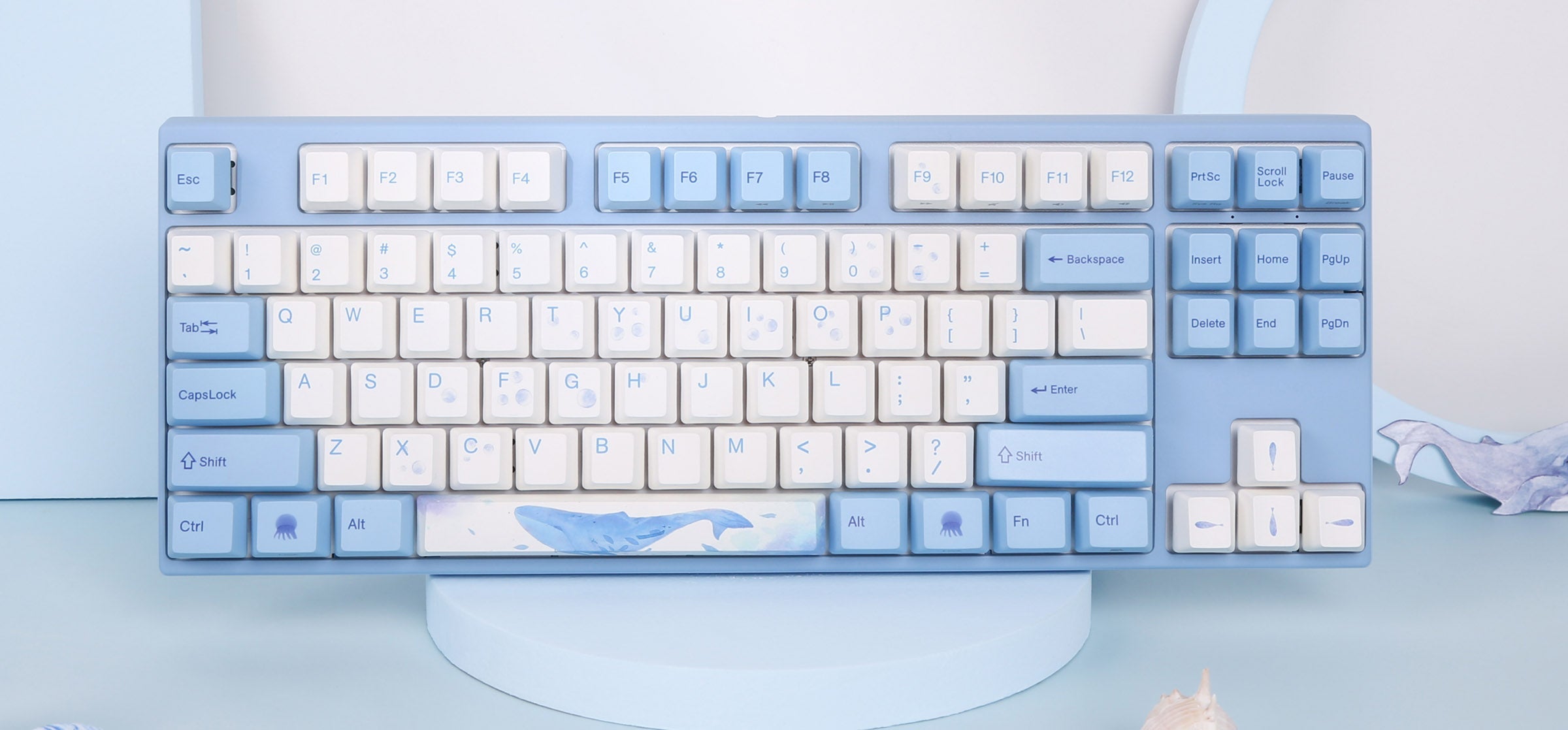 Varmilo VPH87 Sea Melody TKL Hotswap White LED Mechanical Keyboard