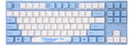 Varmilo VPH87 Sea Melody TKL Hotswap White LED Mechanical Keyboard