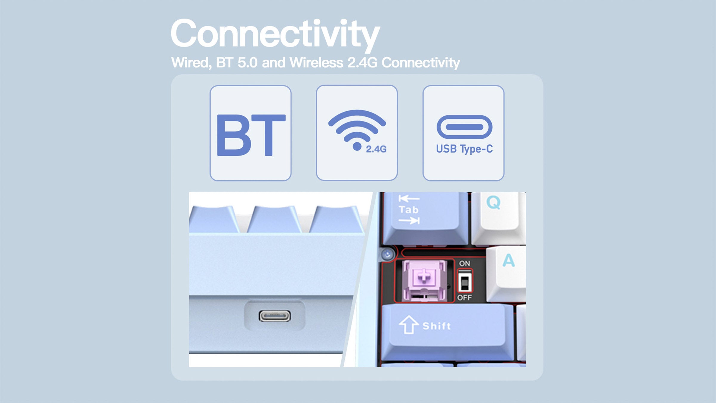 WOBKEY Rainy 75 Pro Aluminum 75% Hotswap Wireless A-RGB Mechanical Keyboard