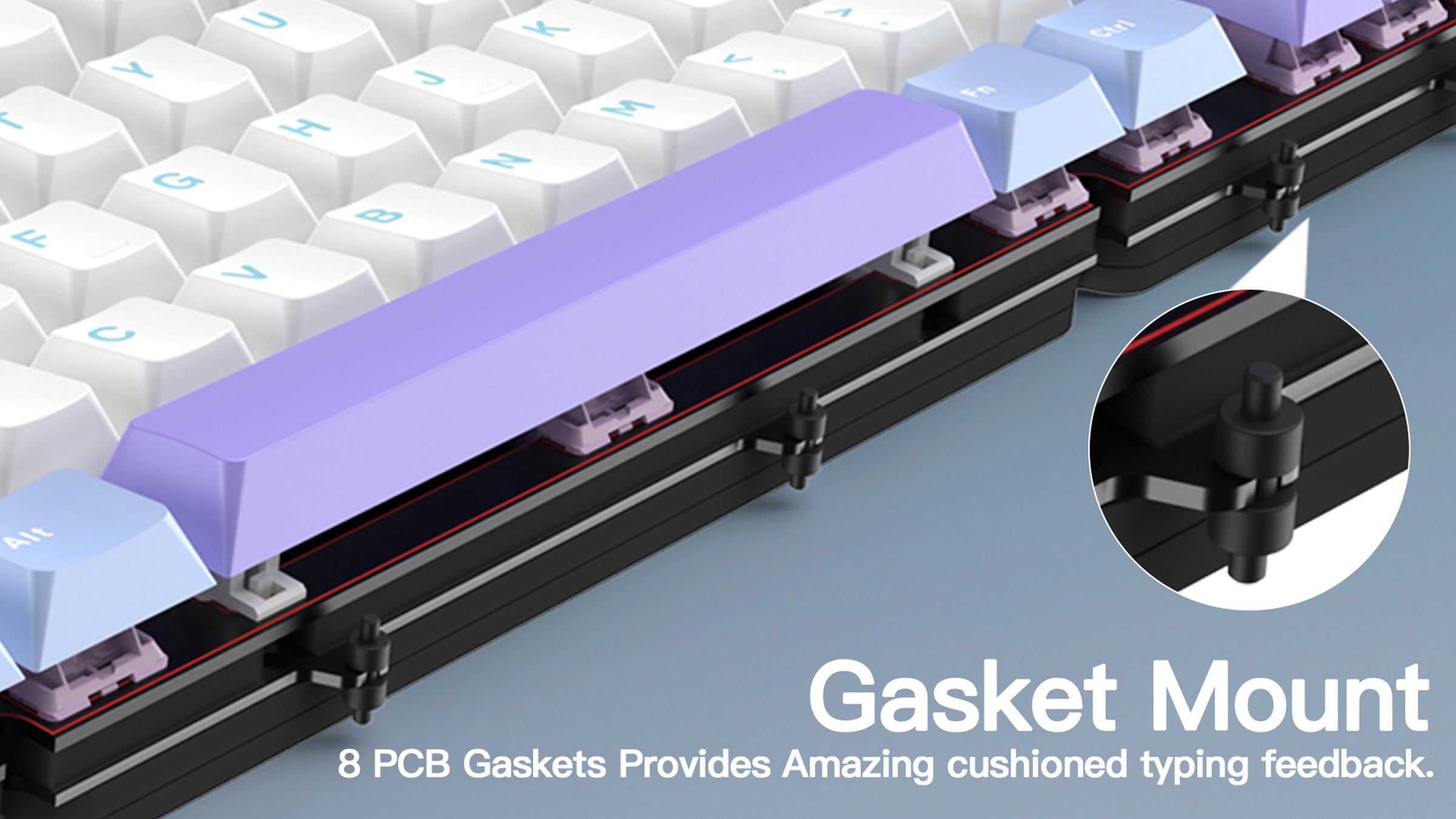 WOBKEY Rainy 75 Pro Aluminum 75% Hotswap Wireless A-RGB Mechanical Keyboard