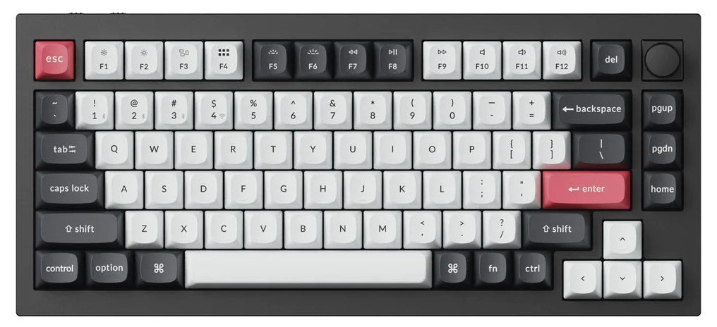 Keychron Q1 HE Aluminum 75% Hotswap Wireless RGB Mechanical Keyboard