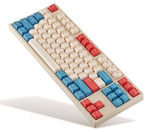Leopold FC750RBT V2 Coral / Blue Bluetooth Mechanical Keyboard