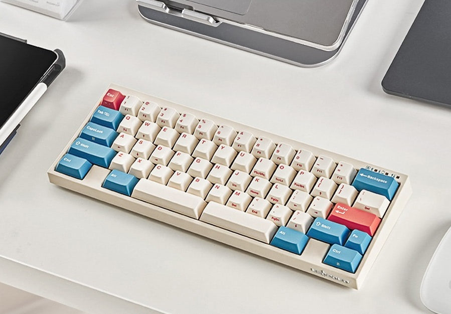 Leopold FC630MBT Coral / Blue 60% Bluetooth Mechanical Keyboard