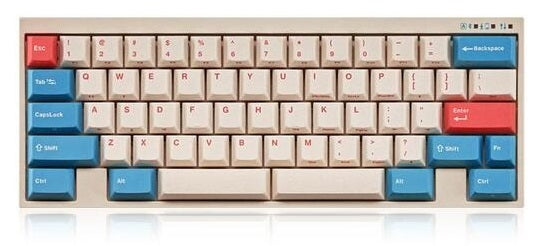 Leopold FC630MBT Coral / Blue 60% Bluetooth Mechanical Keyboard