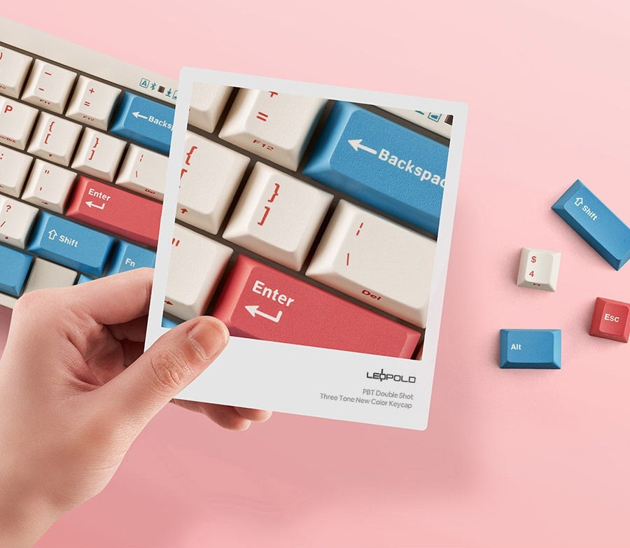 Leopold FC630MBT Coral / Blue 60% Bluetooth Mechanical Keyboard