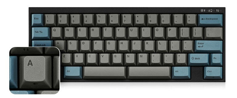 Leopold FC630MBT Blue / Grey 60% Bluetooth Mechanical Keyboard