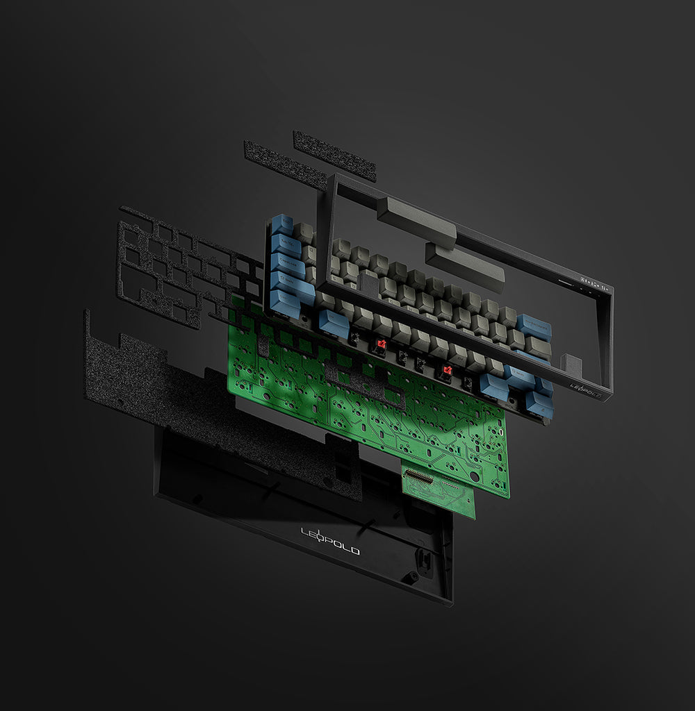 Leopold FC630MBT Blue / Grey 60% Bluetooth Mechanical Keyboard