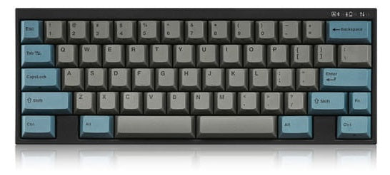 Leopold FC630MBT Blue / Grey 60% Bluetooth Mechanical Keyboard