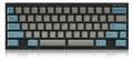 Leopold FC630MBT Blue / Grey 60% Bluetooth Mechanical Keyboard