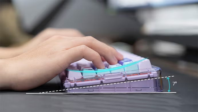 MelGeek Mojo84 Vaporwave 75% Hotswap Wireless RGB Mechanical Keyboard