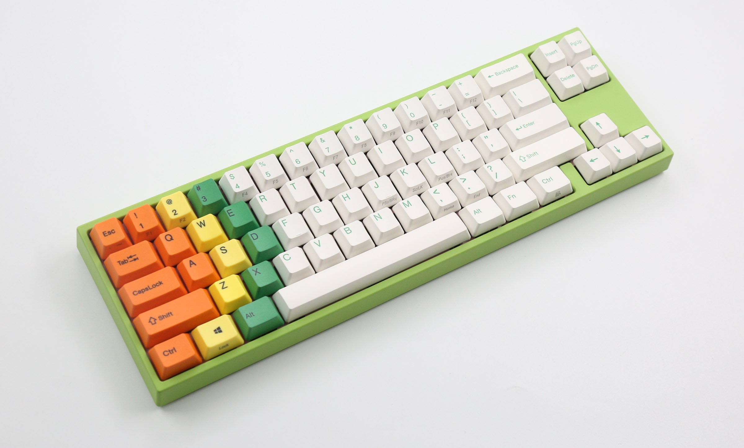 Ducky x Varmilo Miya Pro Green 65% White LED Dye Sub PBT Mechanical Keyboard