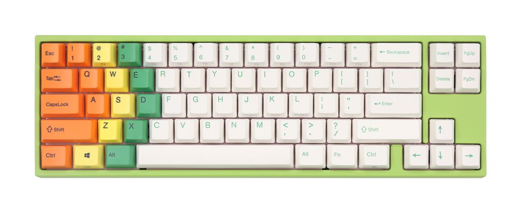 Ducky x Varmilo Miya Pro Green 65% White LED Dye Sub PBT Mechanical Keyboard