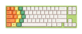 Ducky x Varmilo Miya Pro Green 65% White LED Dye Sub PBT Mechanical Keyboard