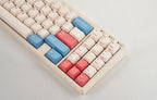 Leopold FC730MBT V2 Coral / Blue Bluetooth Mechanical Keyboard
