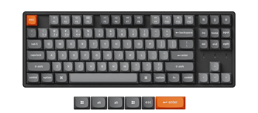 Keychron K8 Max Aluminum TKL Hotswap Wireless Keyboard