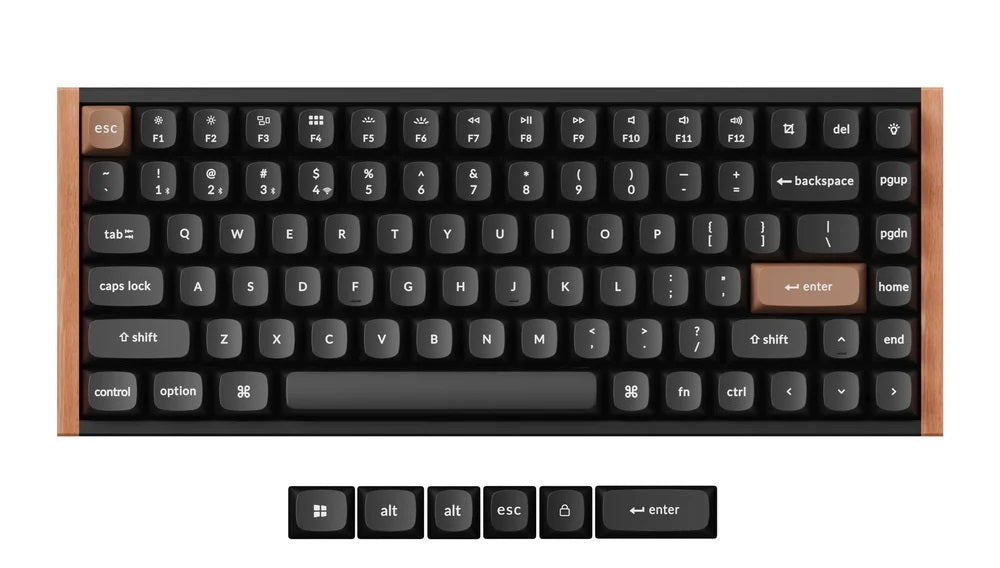 Keychron K2 HE Special Edition 75% Wood Wireless Keyboard