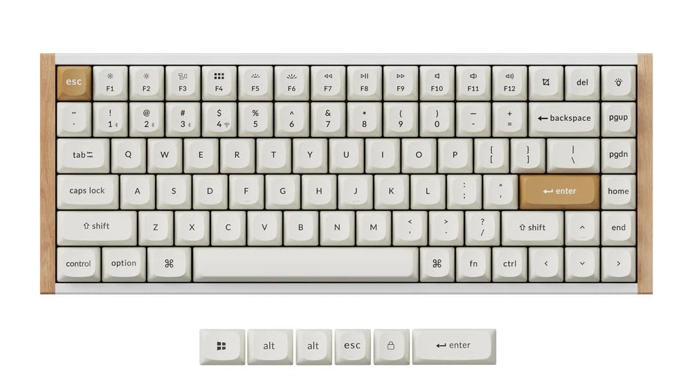 Keychron K2 HE Special Edition 75% Wood Wireless Keyboard