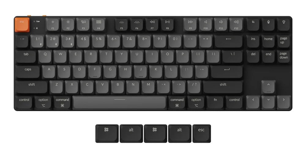 Keychron K1 Version 6 TKL Hotswap Wireless RGB Keyboard
