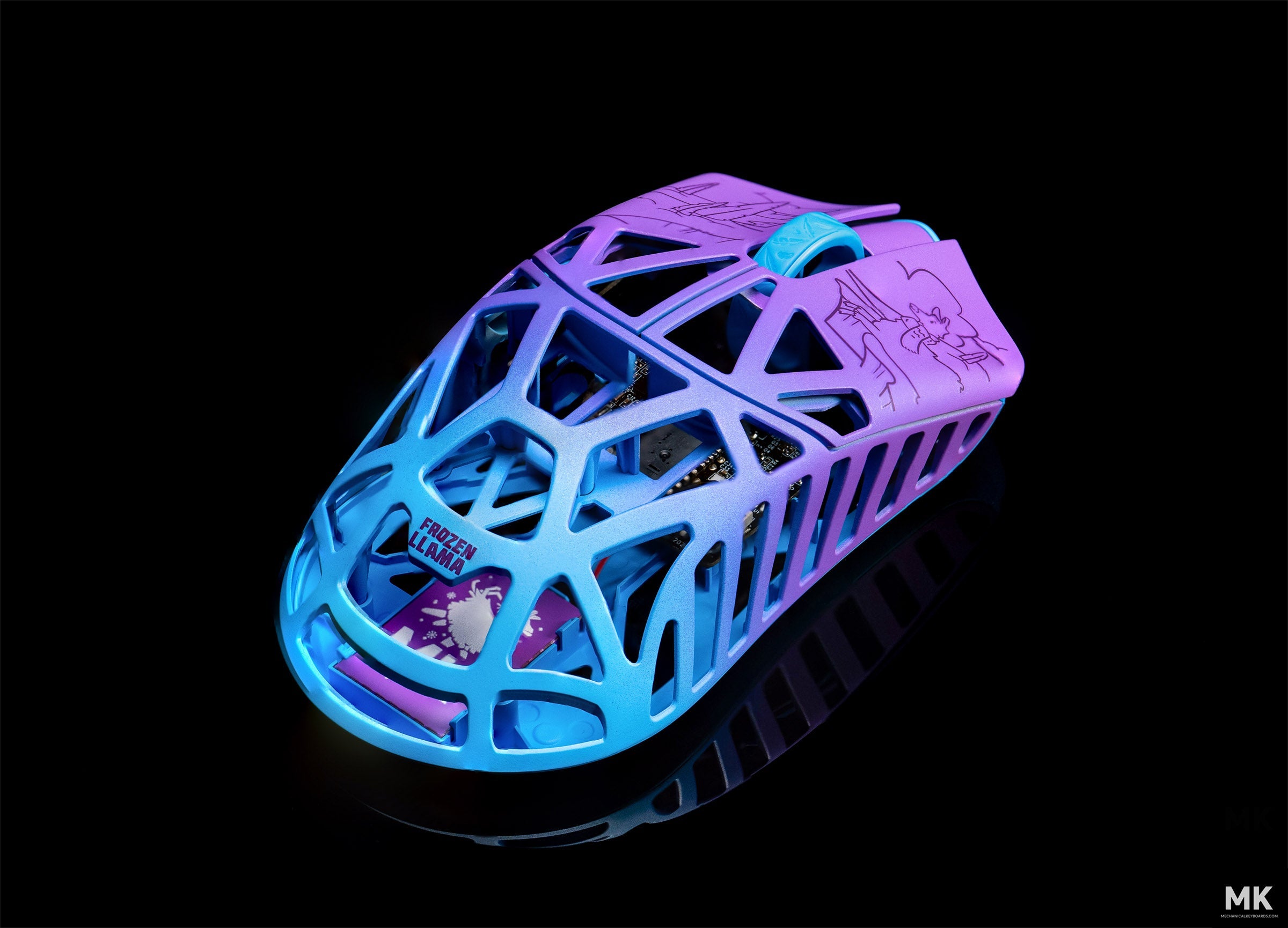 WLMOUSE x MK Frozen Llama Beast X Max 8K Wireless Mouse