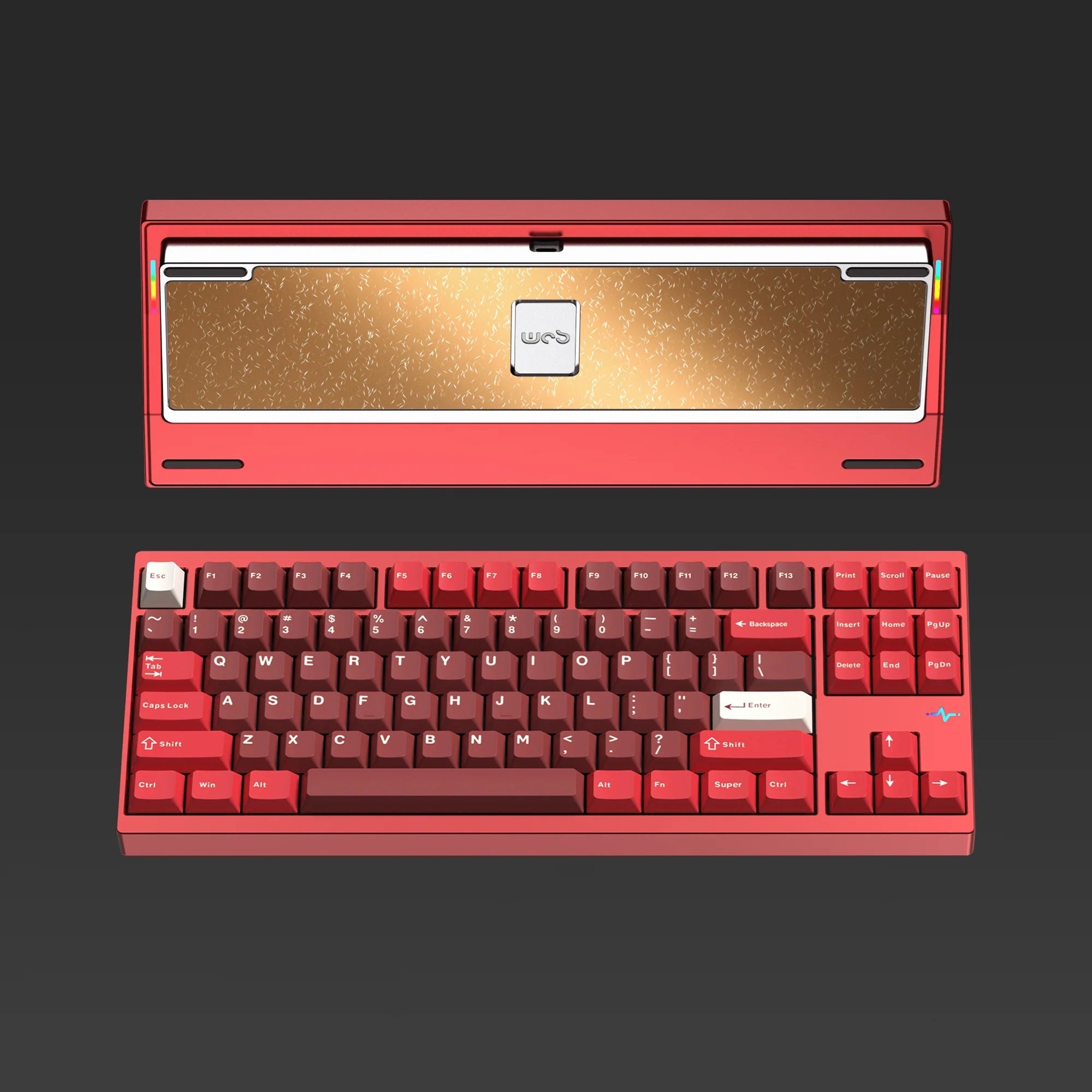 WOBKEY Crush 80 Reboot Pro Aluminum Hotswap Wireless RGB Keyboard