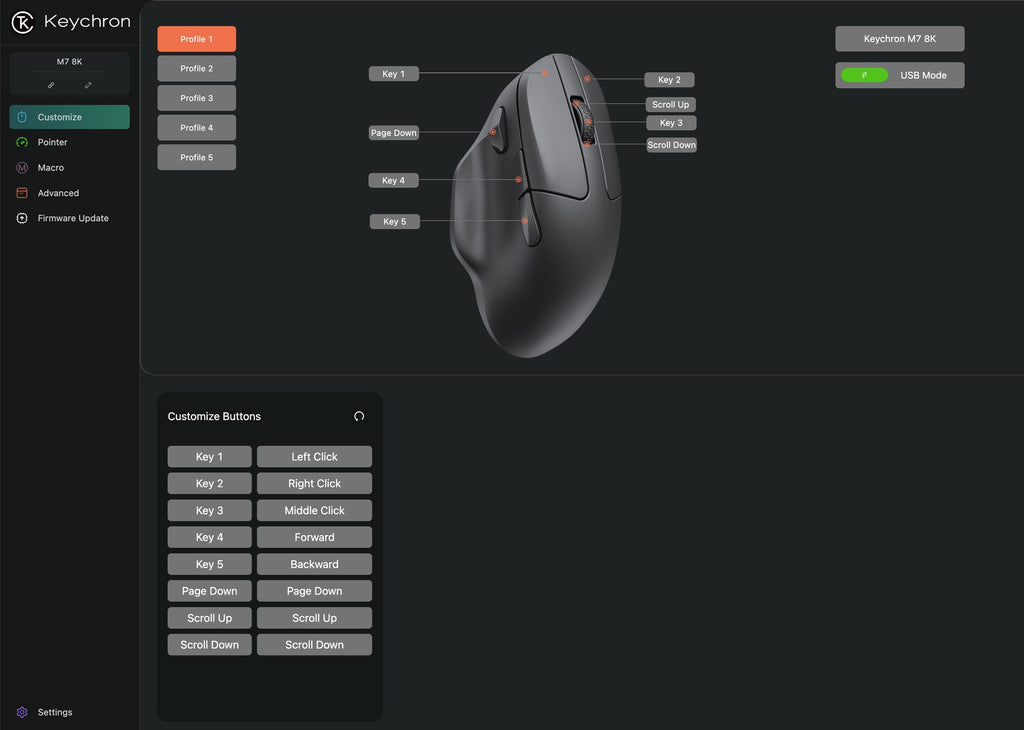 Keychron M7 8K Wireless Mouse