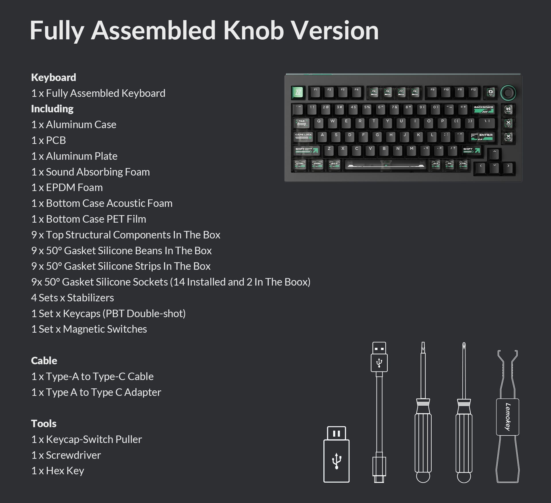 Lemokey L5 HE 8K RGB Keyboard
