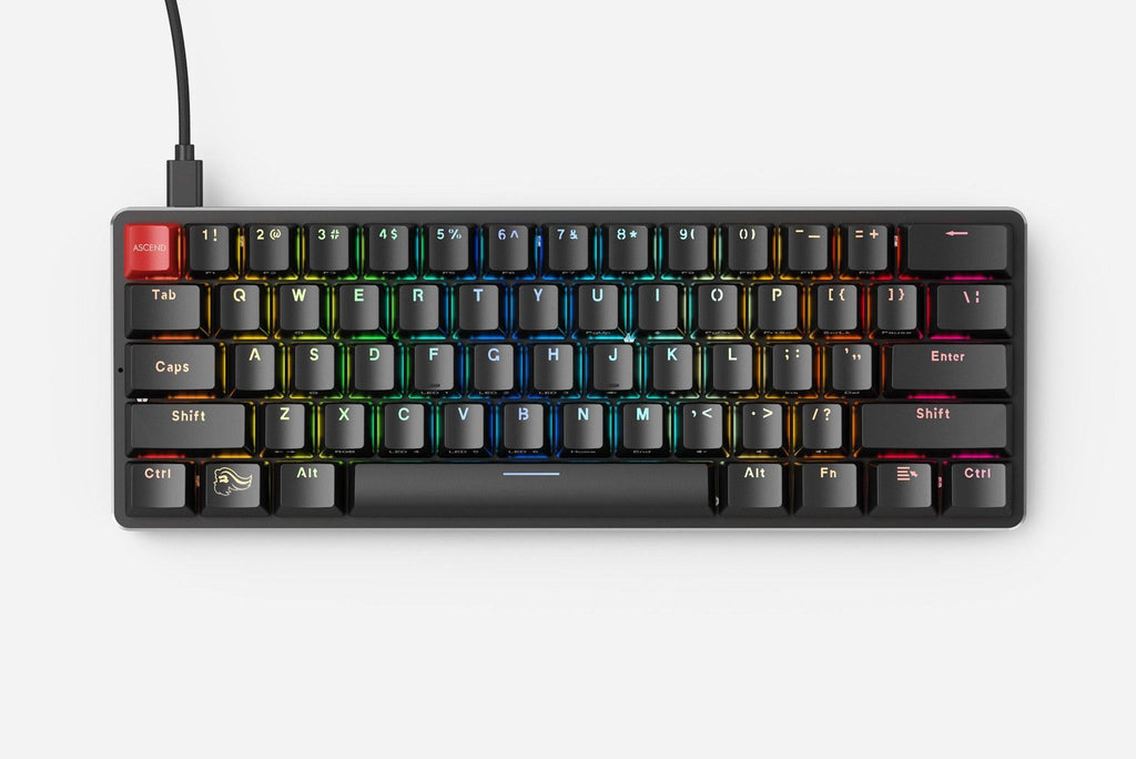 Glorious PC GMMK Compact 60% RGB Double Shot ABS Mechanical Keyboard Gateron Brown