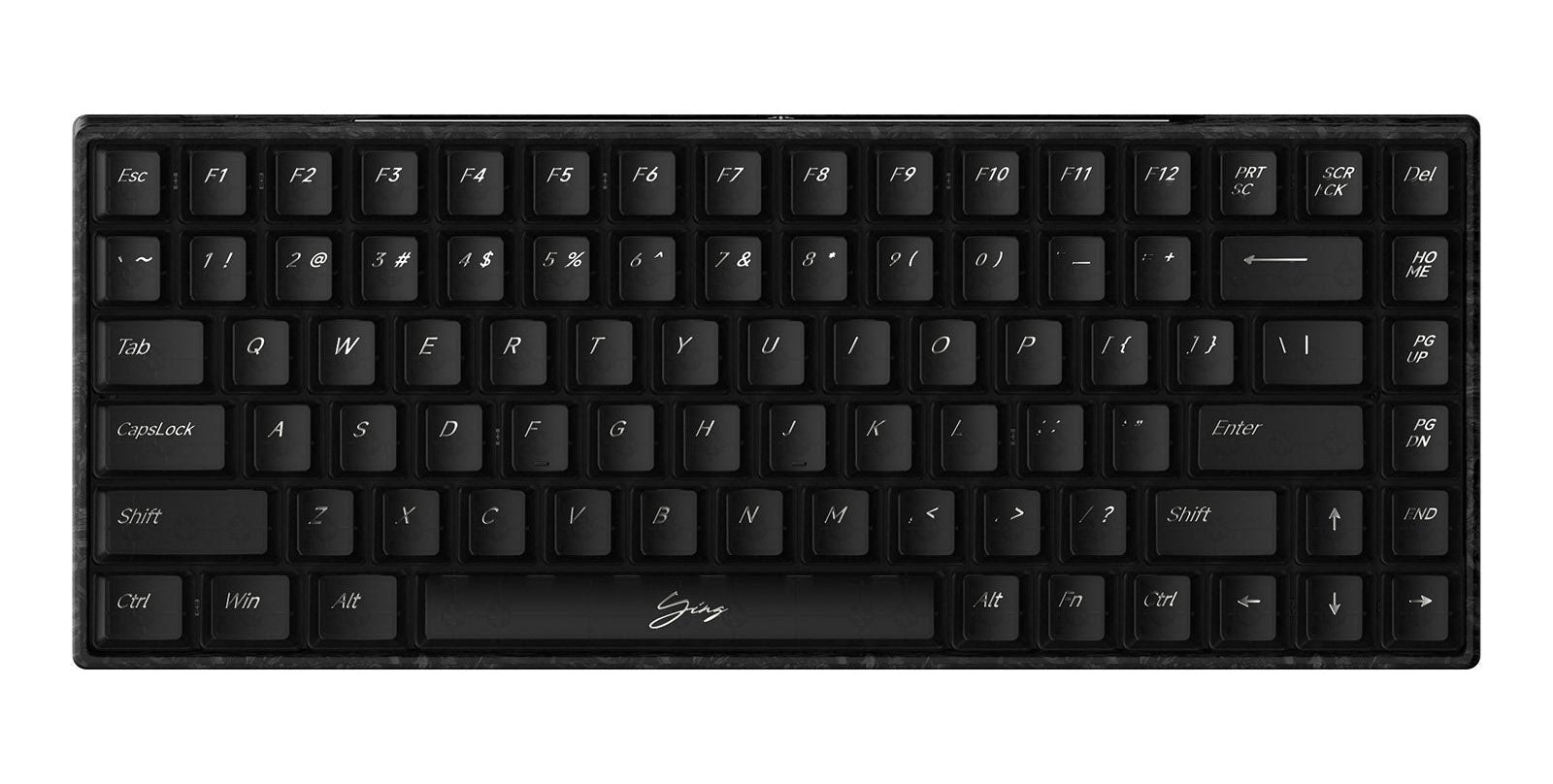 WLMOUSE Ying75 HE 8K Forged Carbon Fiber RGB Keyboard