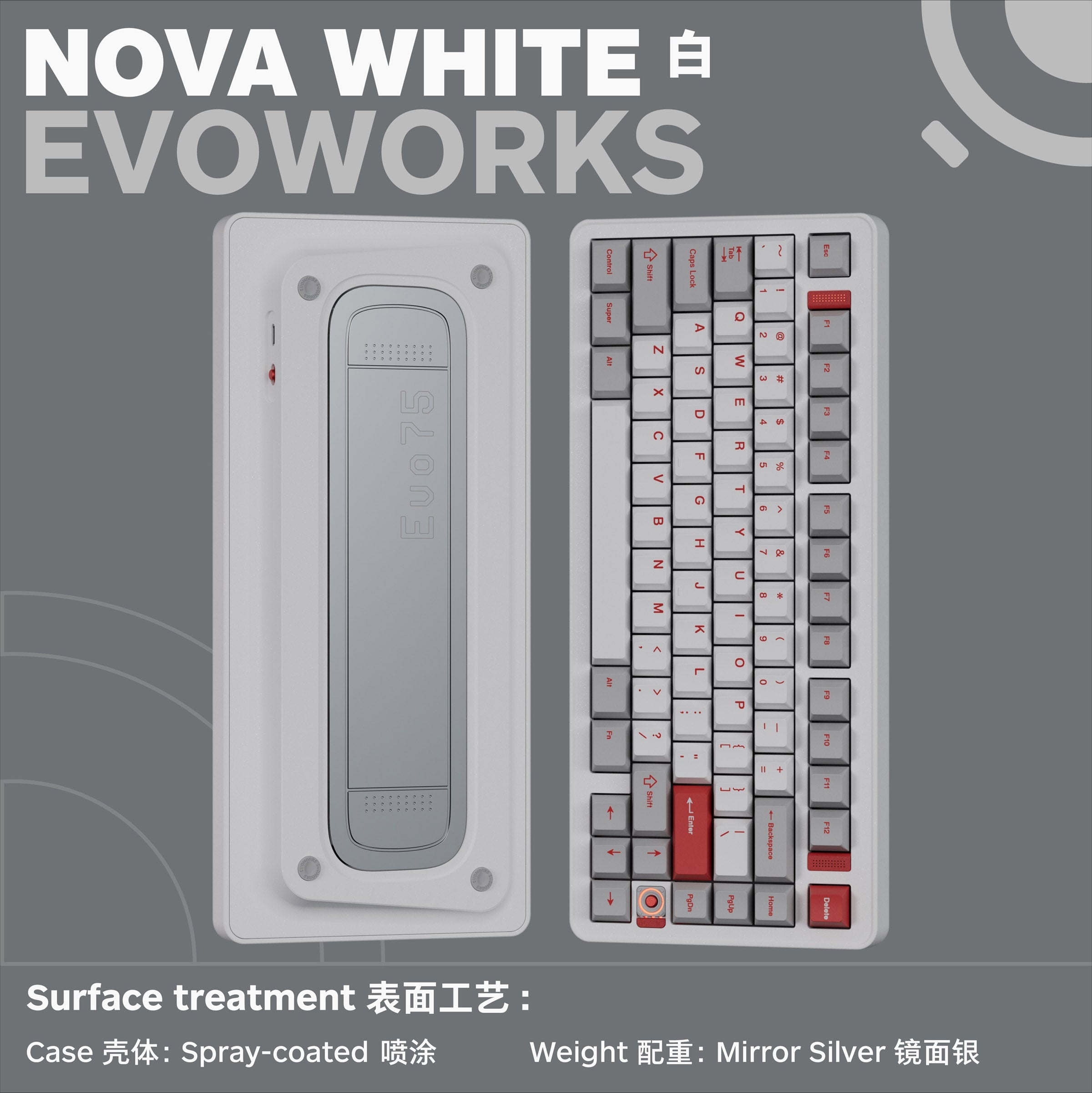 Evoworks Evo75 Aluminum Hotswap Wireless Keyboard