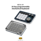 DOIO KB16 Triple Knob Macro Pad Keyboard