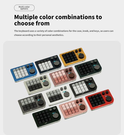 DOIO KB16 Triple Knob Macro Pad Keyboard