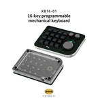 DOIO KB16 Triple Knob Macro Pad Keyboard