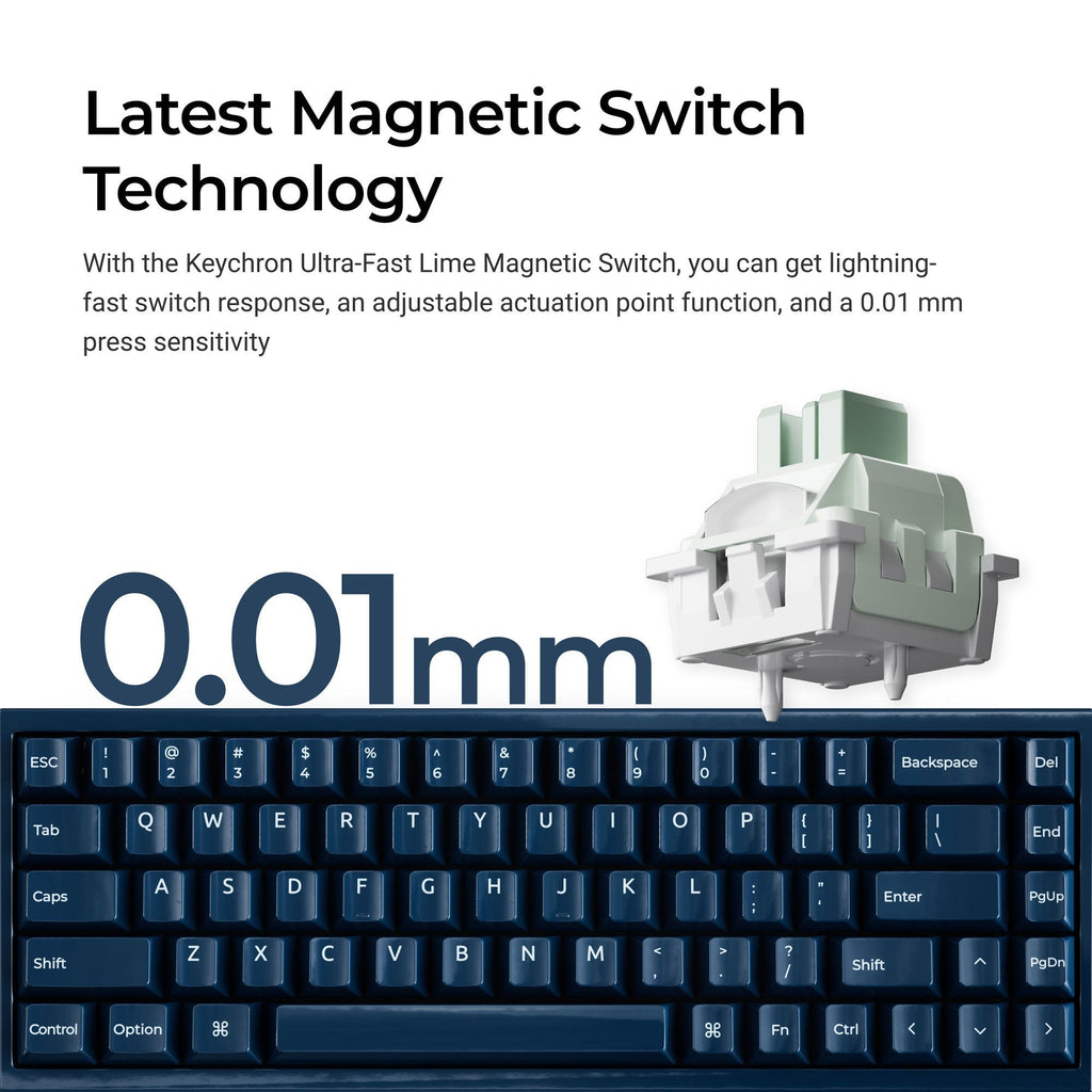 Keychron Q16 HE 8K Magnetic Ceramic 65% Keyboard