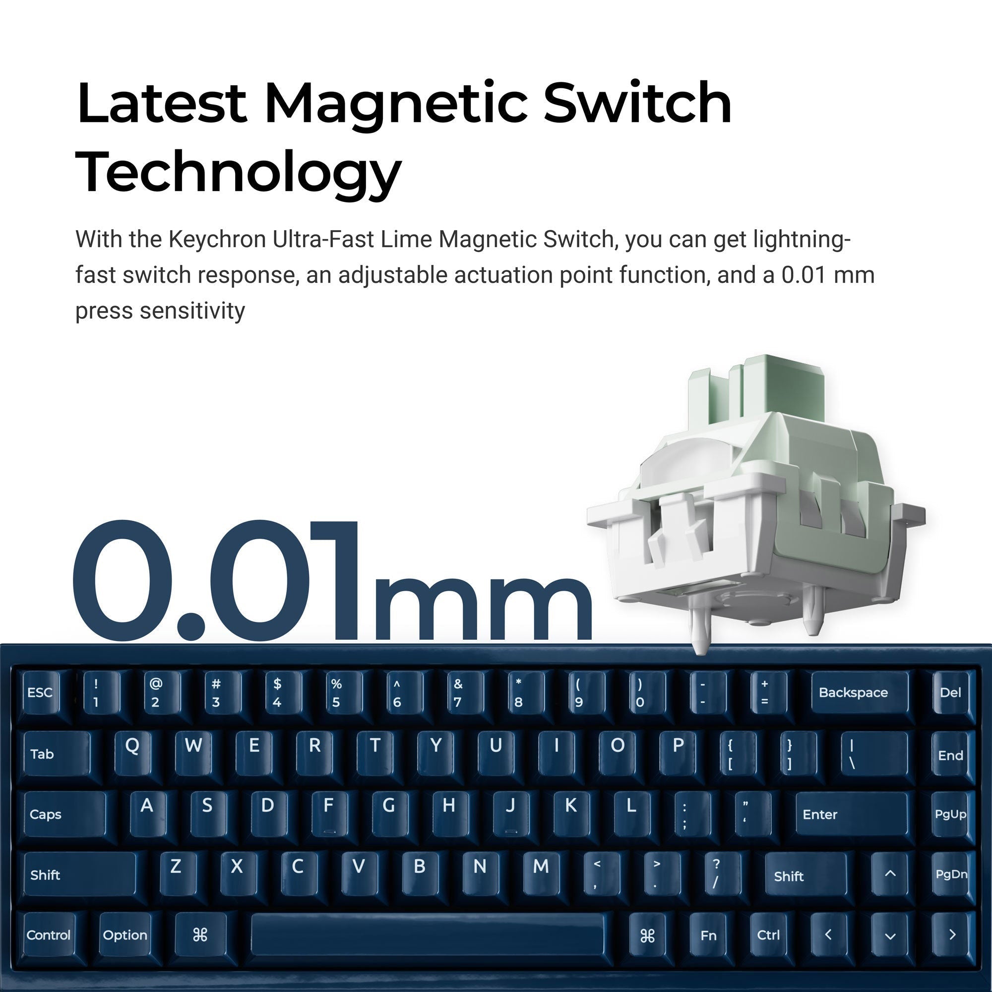 Keychron Q16 HE 8K Magnetic Ceramic 65% Keyboard