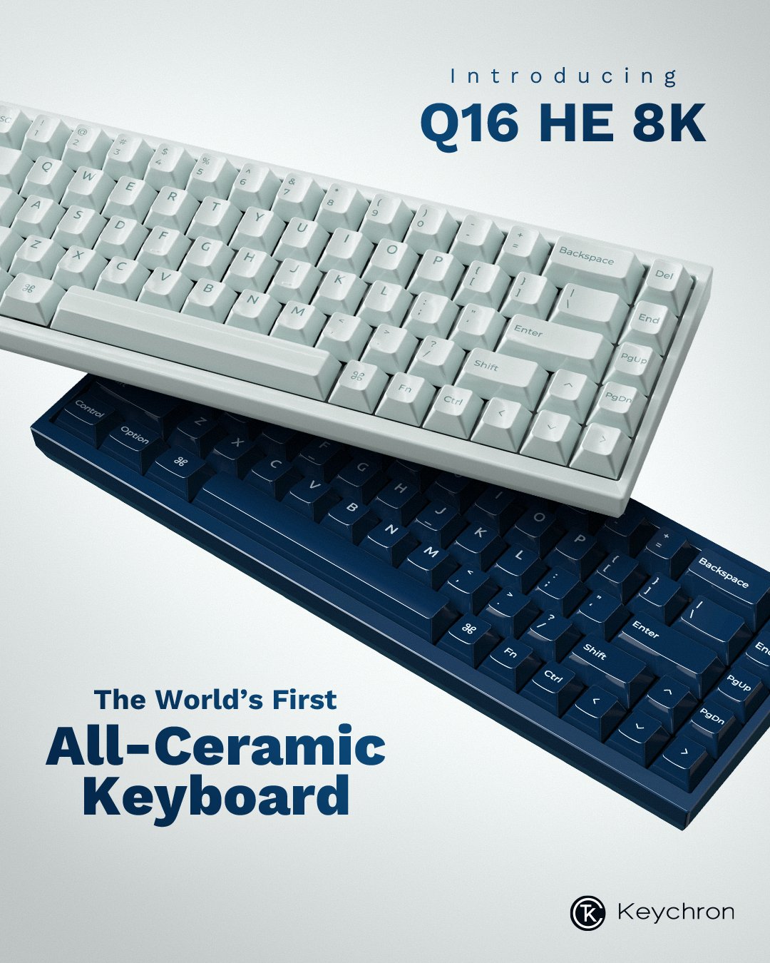 Keychron Q16 HE 8K Magnetic Ceramic 65% Keyboard