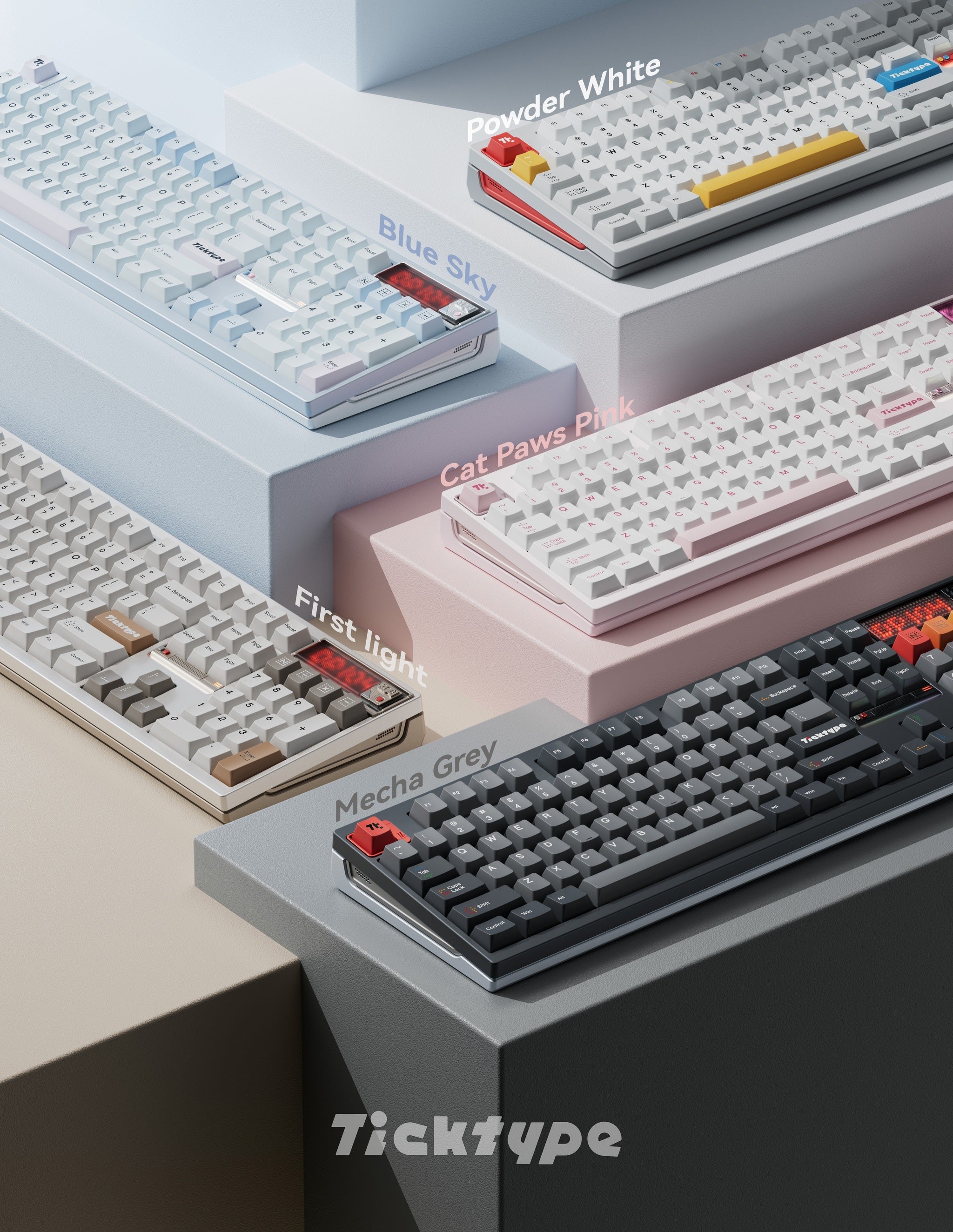 Ticktype DP104 8K Aluminum Wireless RGB Keyboard