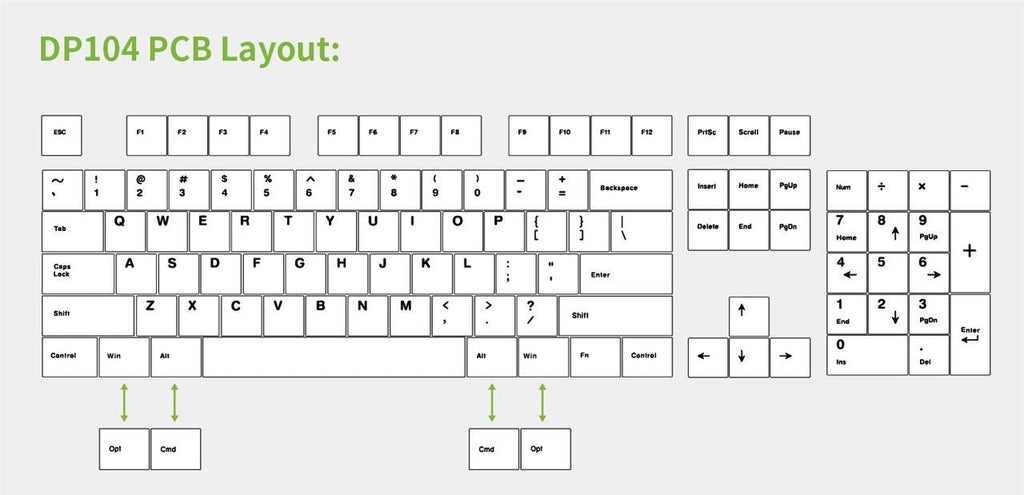 Ticktype DP104 8K Aluminum Wireless RGB Keyboard