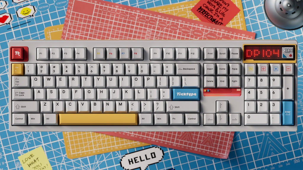Ticktype DP104 8K Aluminum Wireless RGB Keyboard