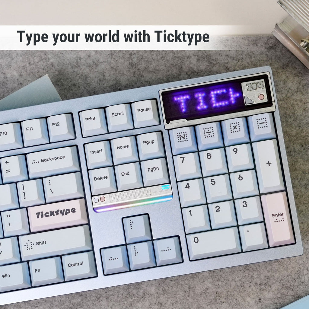 Ticktype DP104 8K Aluminum Wireless RGB Keyboard