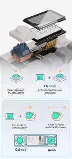 Chilkey ND104 CNC Aluminum Hotswap Wireless RGB Keyboard