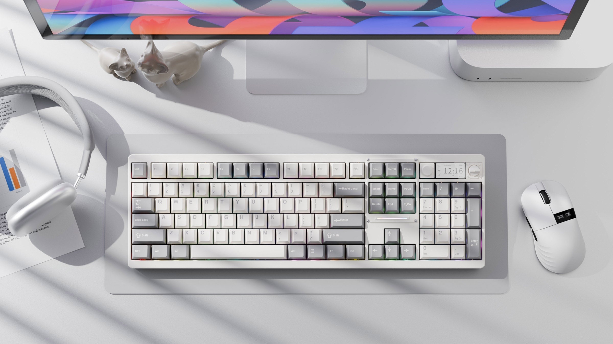 Chilkey ND104 CNC Aluminum Hotswap Wireless RGB Keyboard