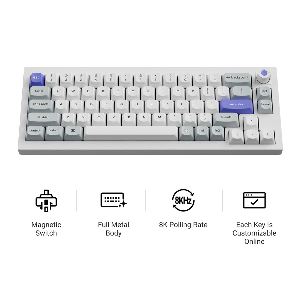 Keychron Q2 HE 8K Aluminum 65% Hotswap RGB Keyboard