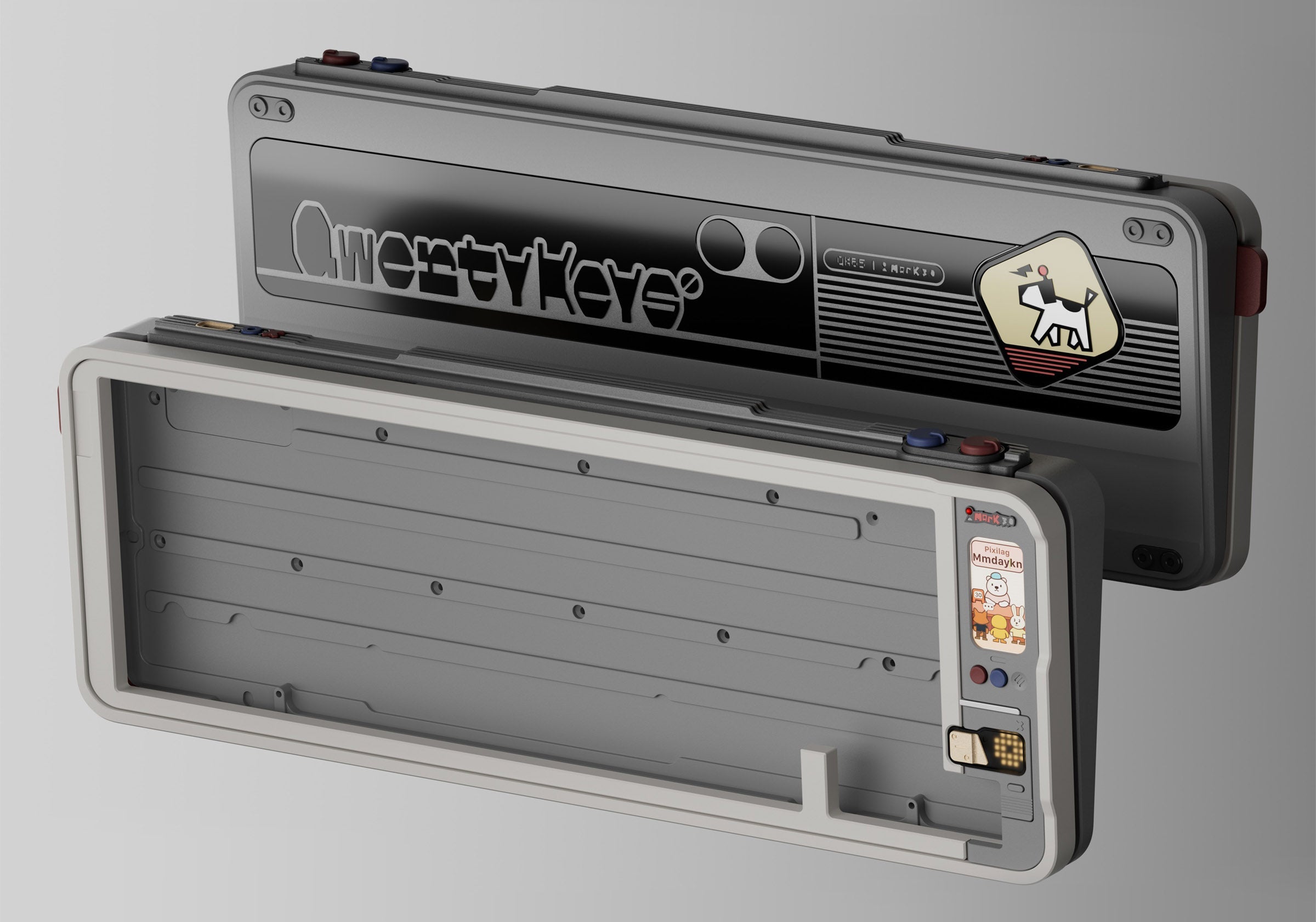 Qwertykeys QK65 Mk3 CNC Aluminum Barebones DIY Keyboard Kit