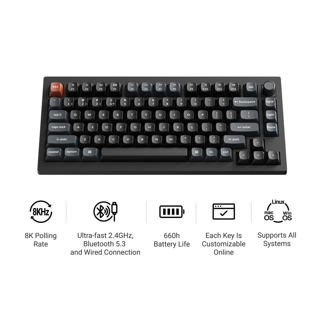 Keychron V1 Ultra 8K 75% Wireless Keyboard