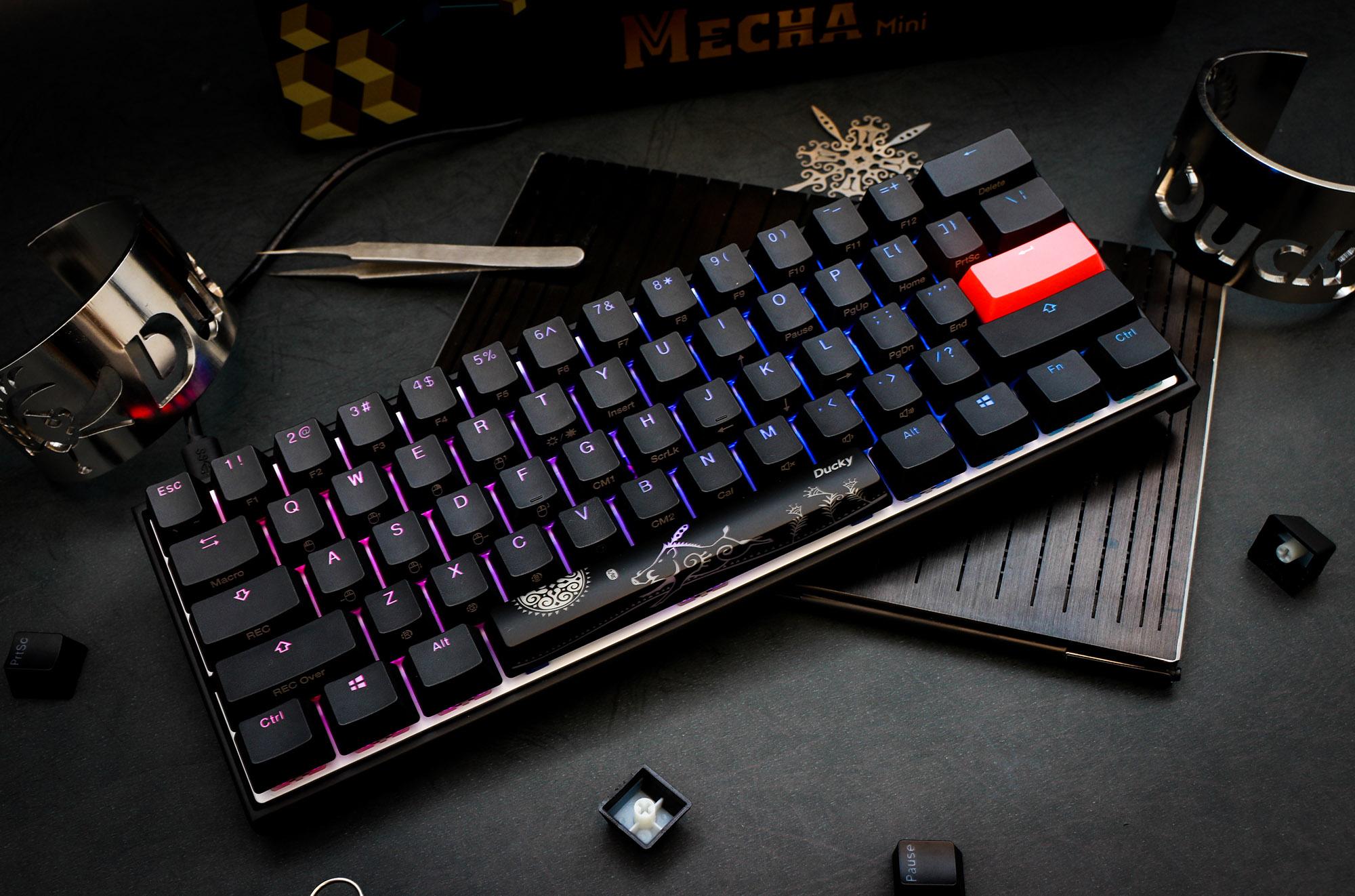 Ducky Mecha Mini v2 RGB LED 60% Double Shot PBT Mechanical Keyboard