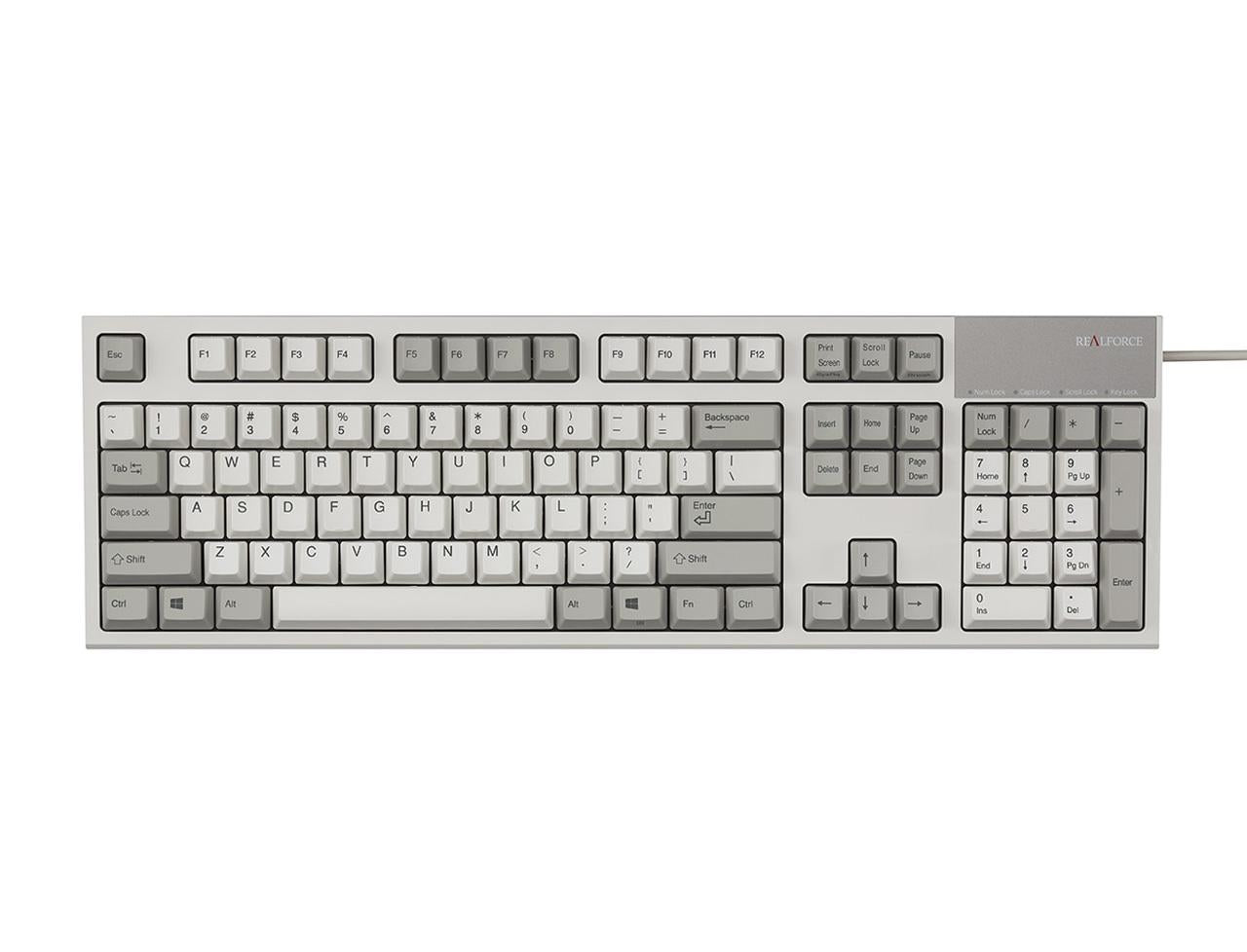 Topre Realforce R2 Ivory Dye Sub PBT Keyboard