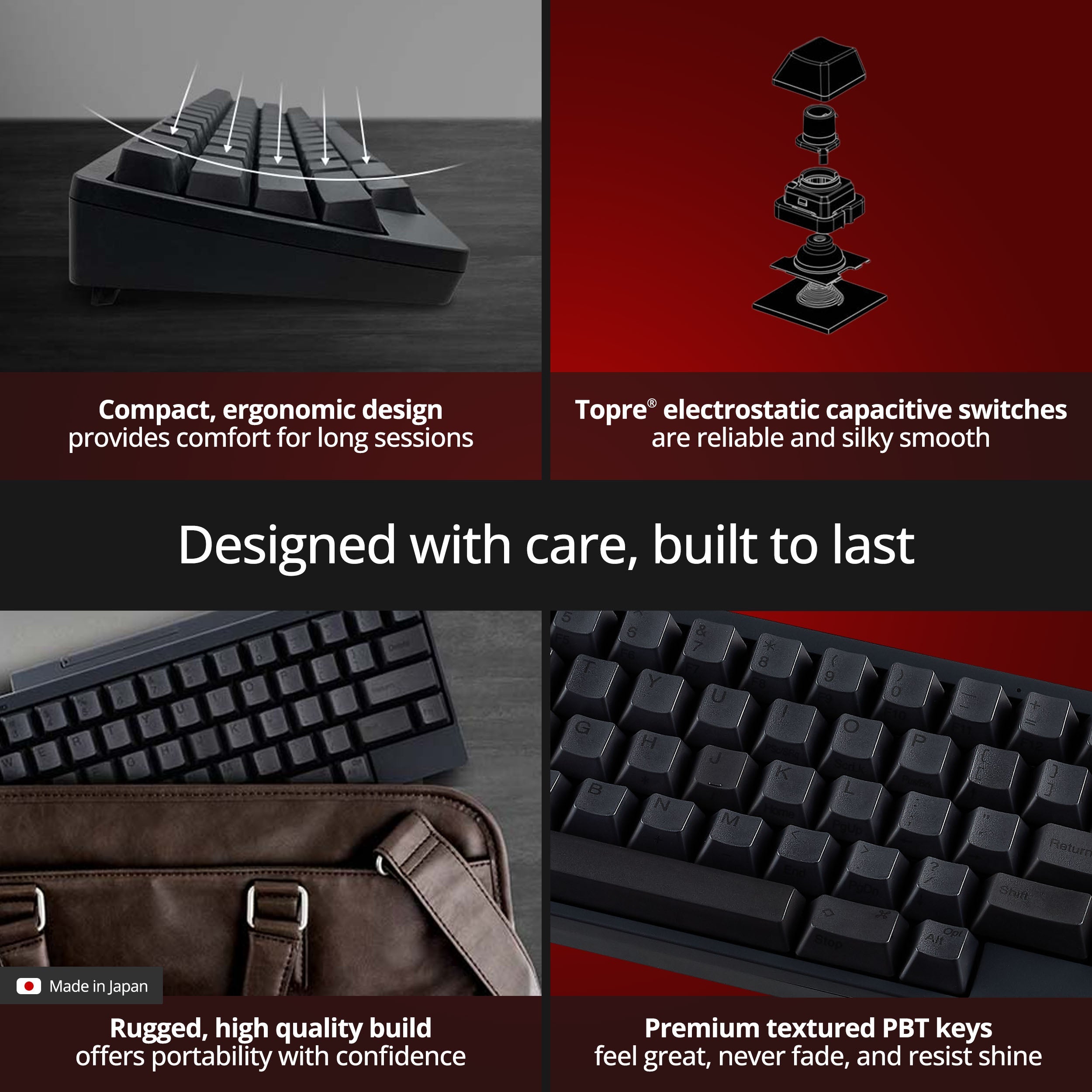 HHKB Classic Topre 45g 60% PBT Mechanical Keyboard