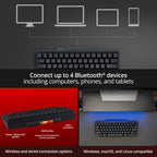 HHKB Hybrid Topre 45g 60% Bluetooth PBT Mechanical Keyboard