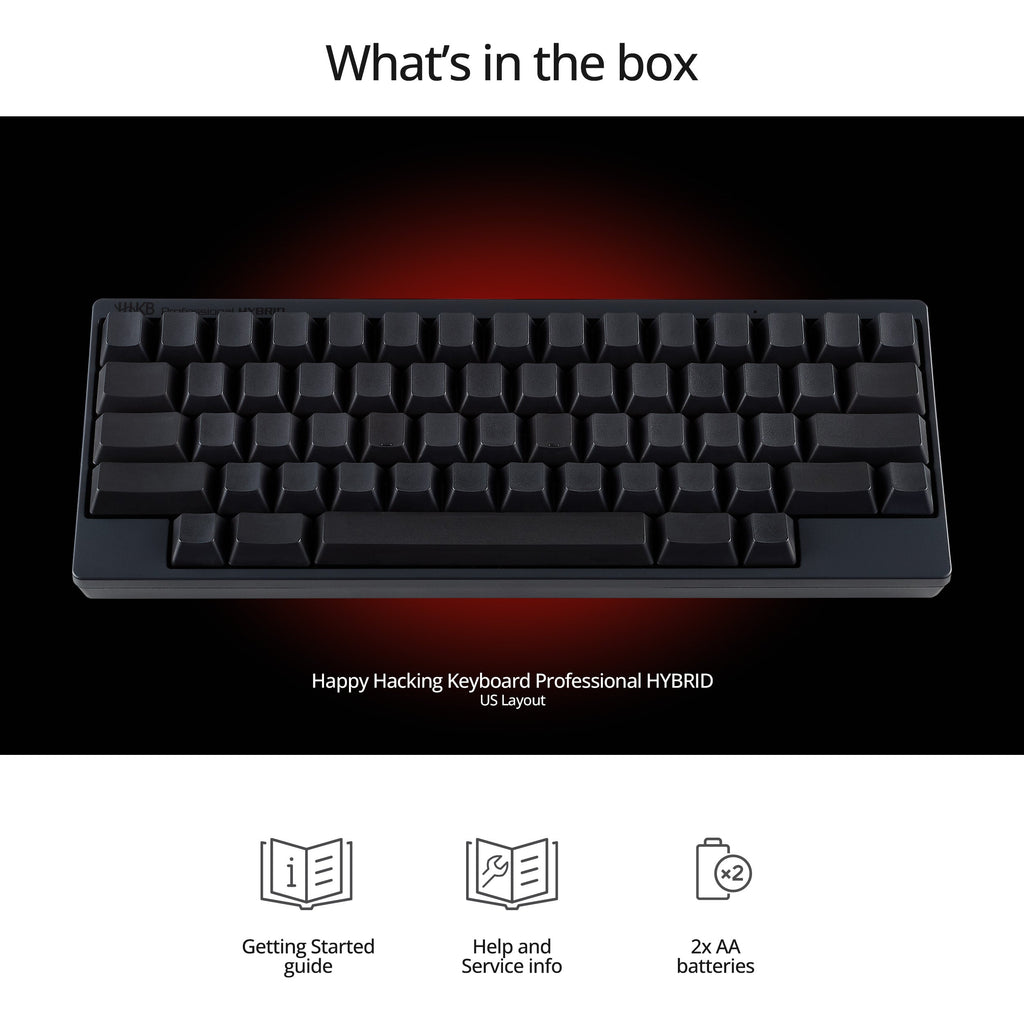 HHKB Hybrid Topre 45g 60% Bluetooth PBT Mechanical Keyboard