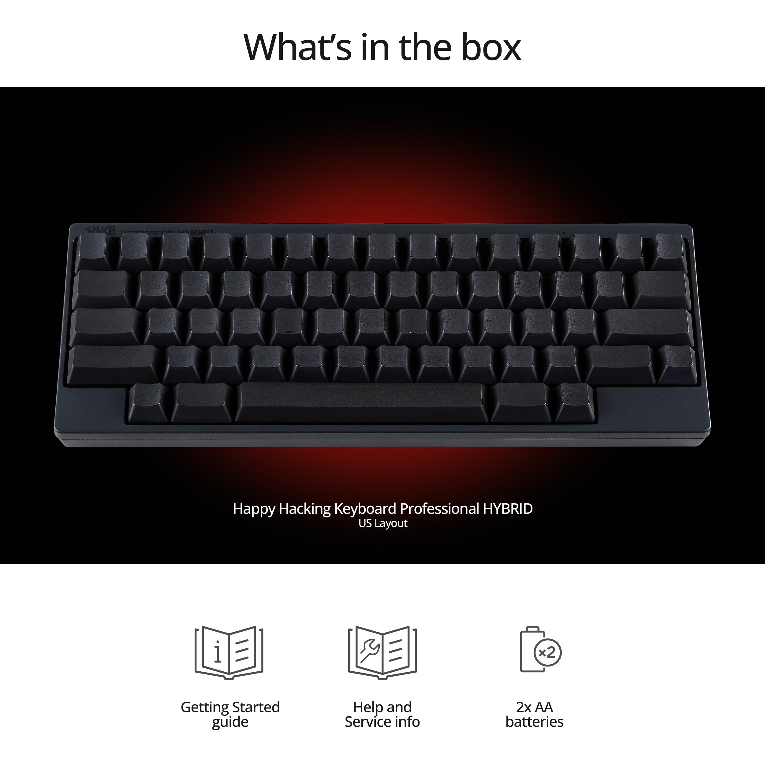 HHKB Hybrid Topre 45g 60% Bluetooth PBT Mechanical Keyboard